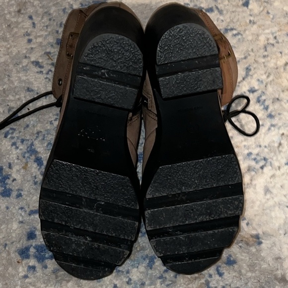 Santas & Saltos made in Brazil lace up heel combat hiking style boots sz 8 - Picture 5 of 7